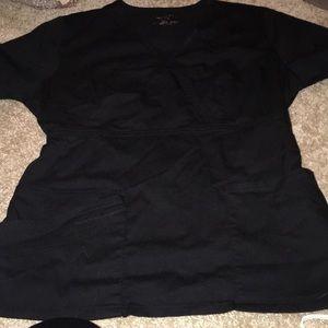 Black Cherokee Luxe scrub top Medium